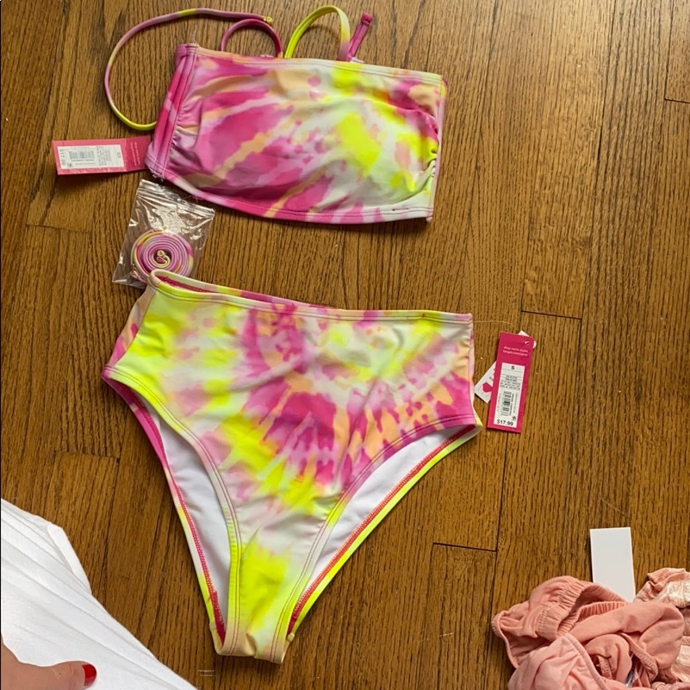 Tie dye target bikini